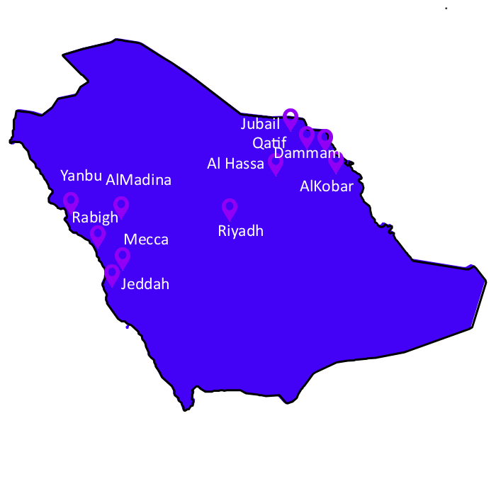 Locations map